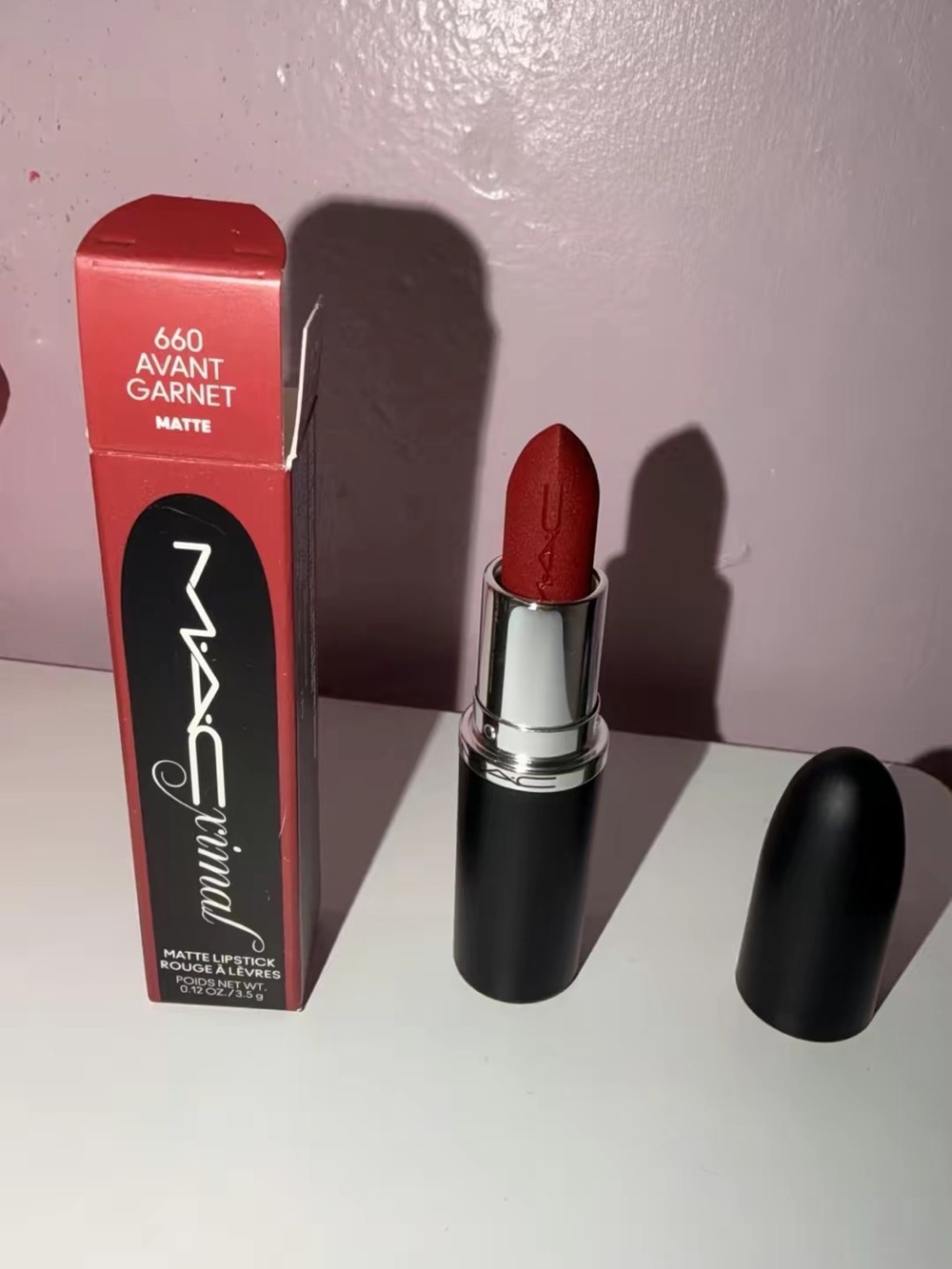 MAC Cosmetics 660 Avant Garnet Matte Lipstick - Garnet Red